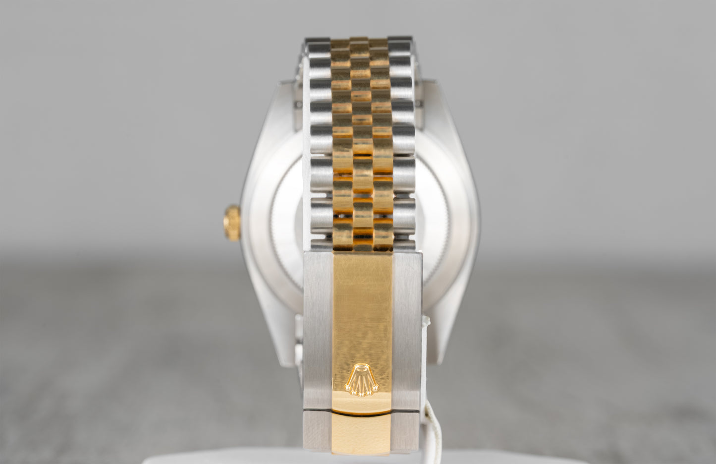 Rolex Datejust 41mm Two Tone 18k Yellow Gold with Factory Diamond Dial and Fluted Bezel 126333