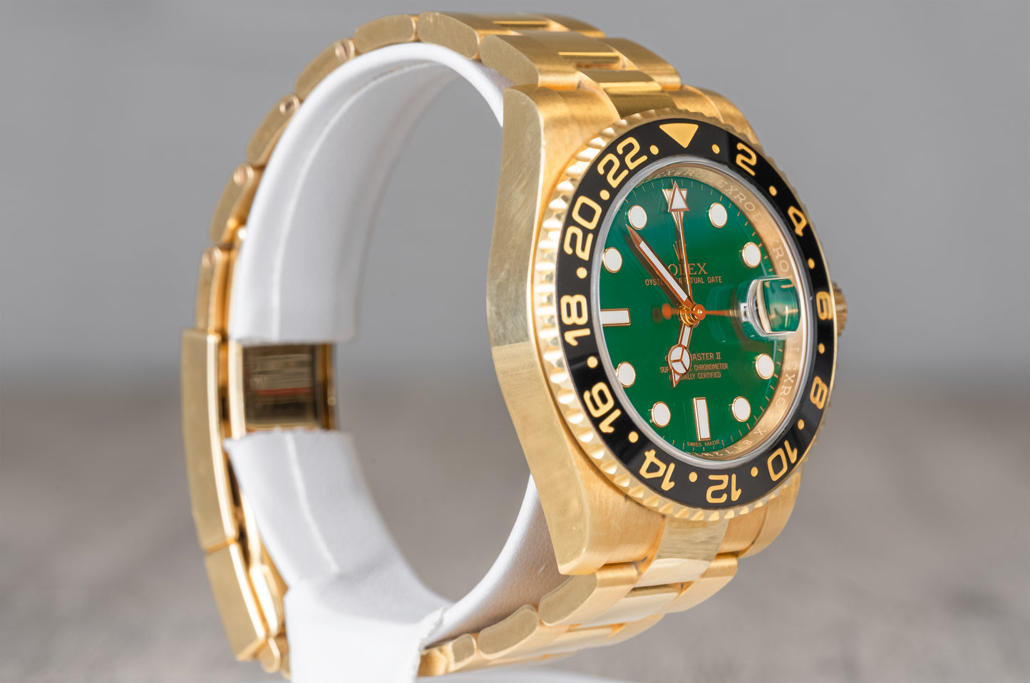 Rolex Yellow Gold GMT-Master II Green 116718