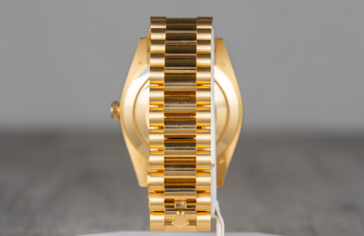 Rolex Day-Date Champagne Baguette Dial with Factory Diamond Bezel 2019