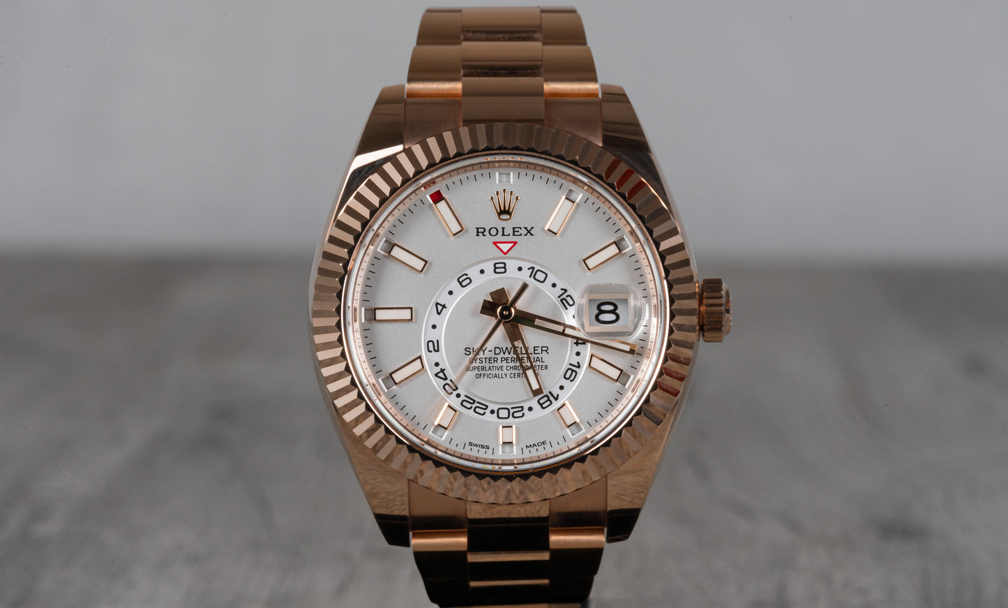 Rolex Sky-Dweller in Rose Gold with White Dial 336935