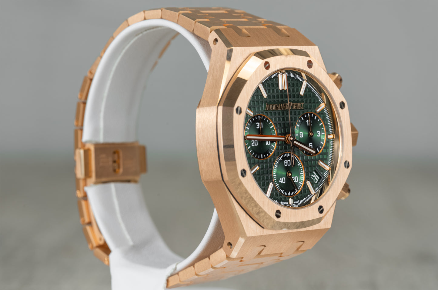 Audemars Piguet Royal Oak Rose Gold Chronograph w/ Green Dial 26240OR
