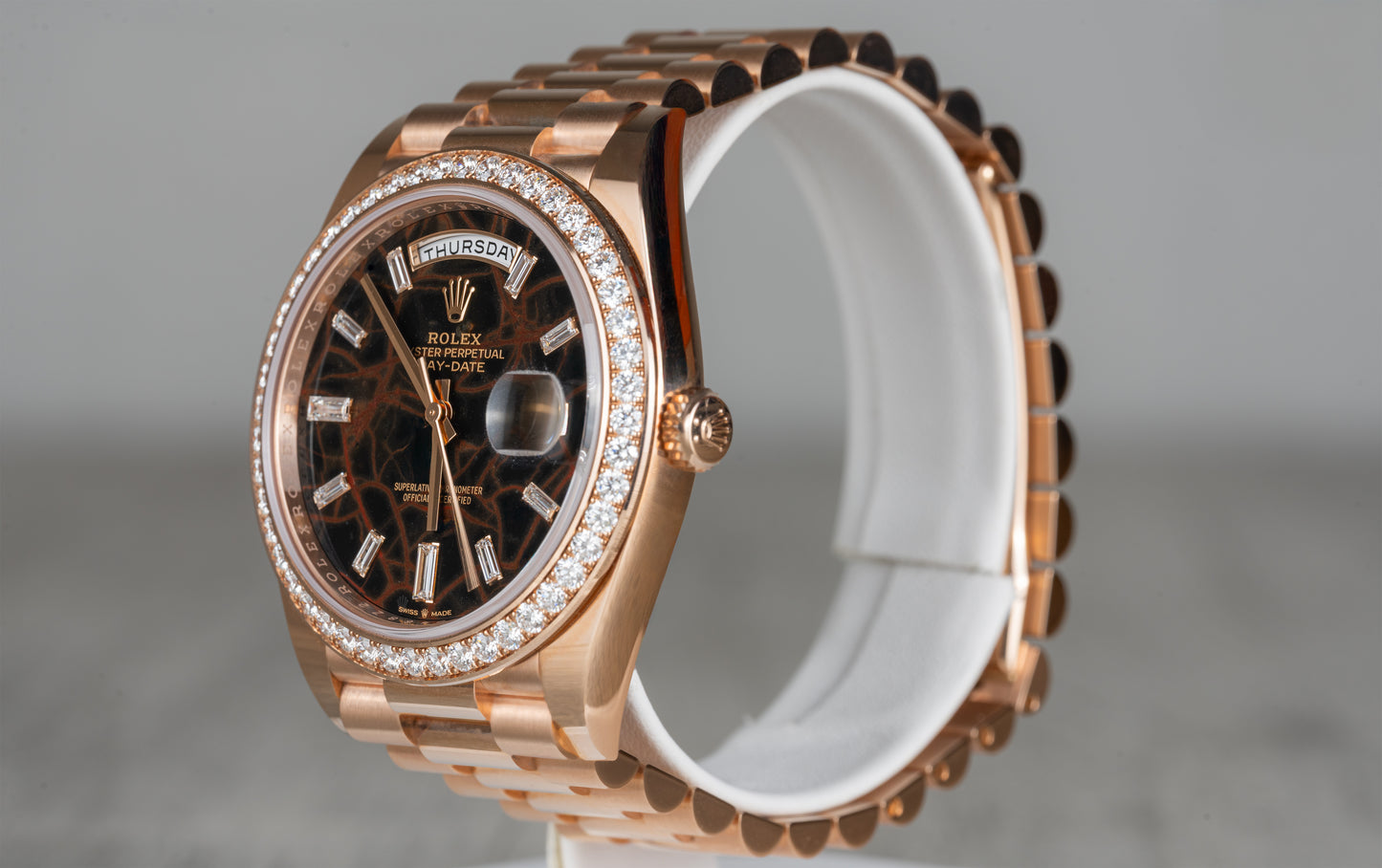 Rolex Rose Gold Presidental Day Date EisenKiesel 228235