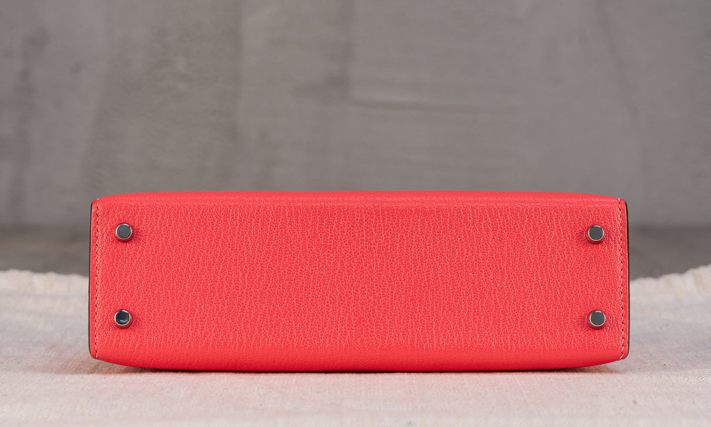 Hermès K20 Mini Kelly II 20 Sellier Bag in Rose Lipstick Epsom Leather with Palladium Hardware