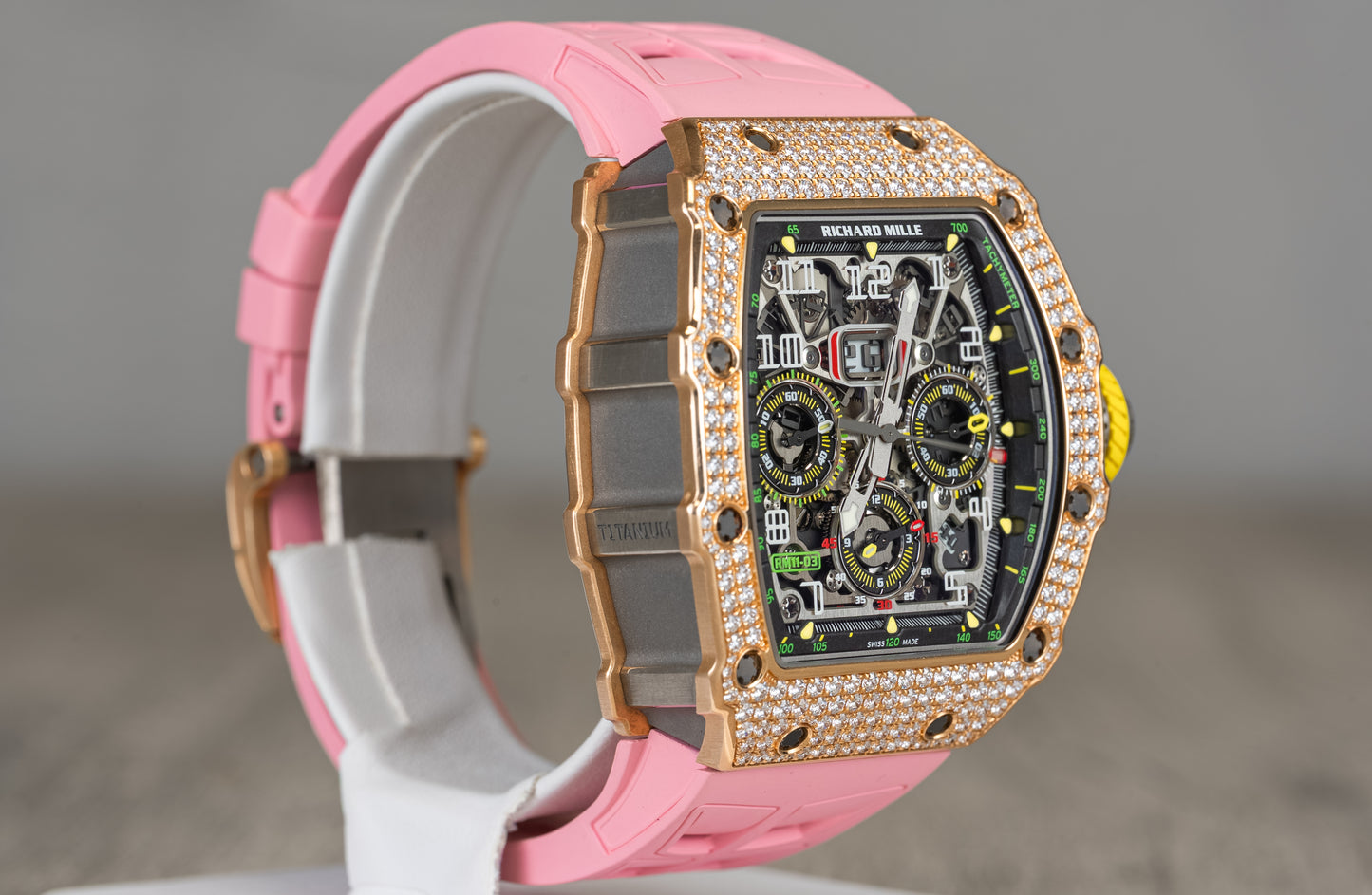 Richard Mille RM11-03 Flyback Chronograph Diamond Set Rose Gold
