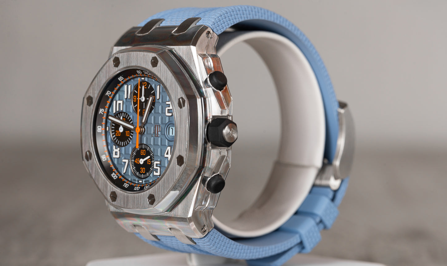 Audemars Piguet Royal Oak Offshore 42mm in Tiffany Blue Chronograph 26238ST