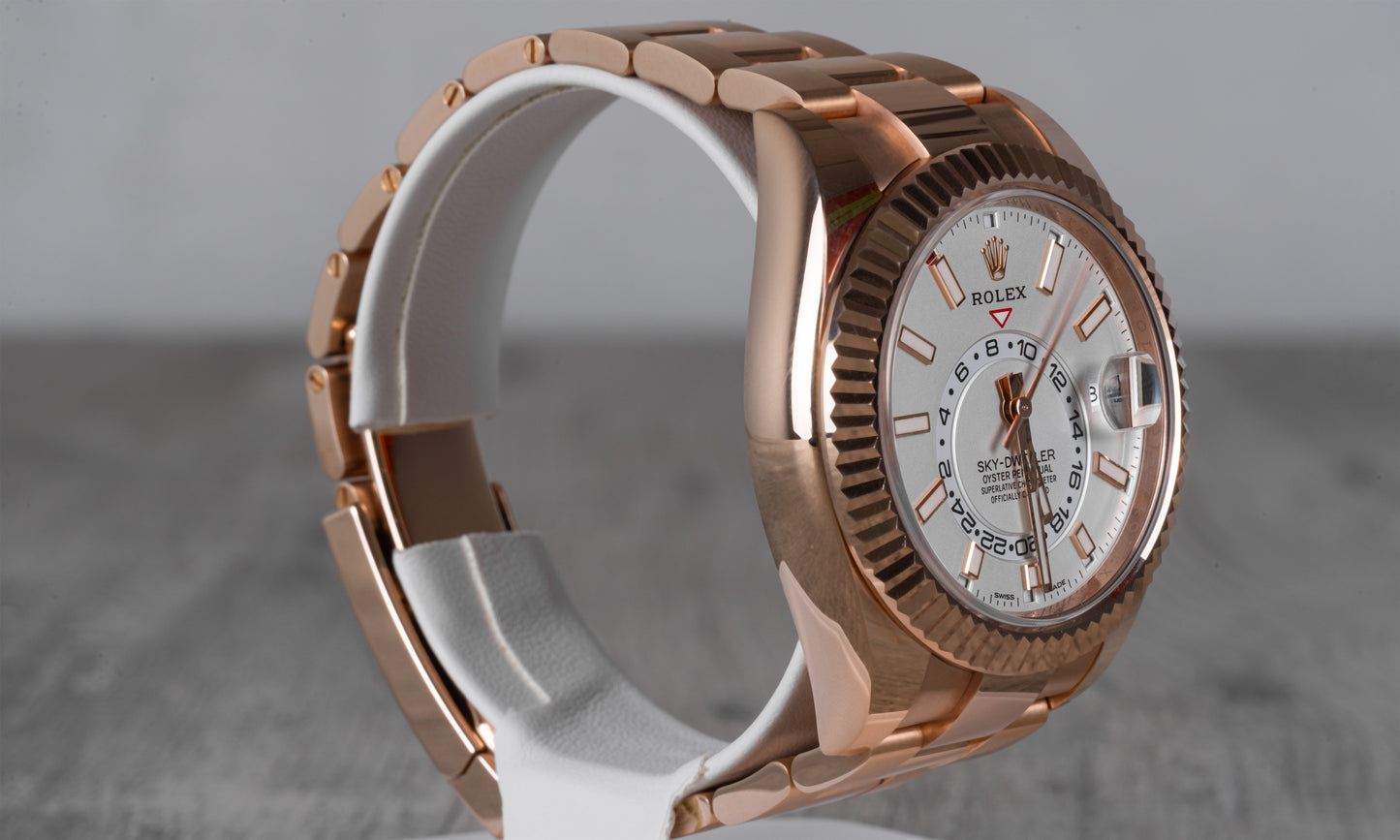 Rolex Sky-Dweller in Rose Gold with White Dial 336935