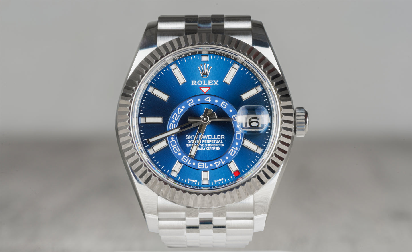 Rolex Skydweler in Blue with Jubilee Band 2022 326934