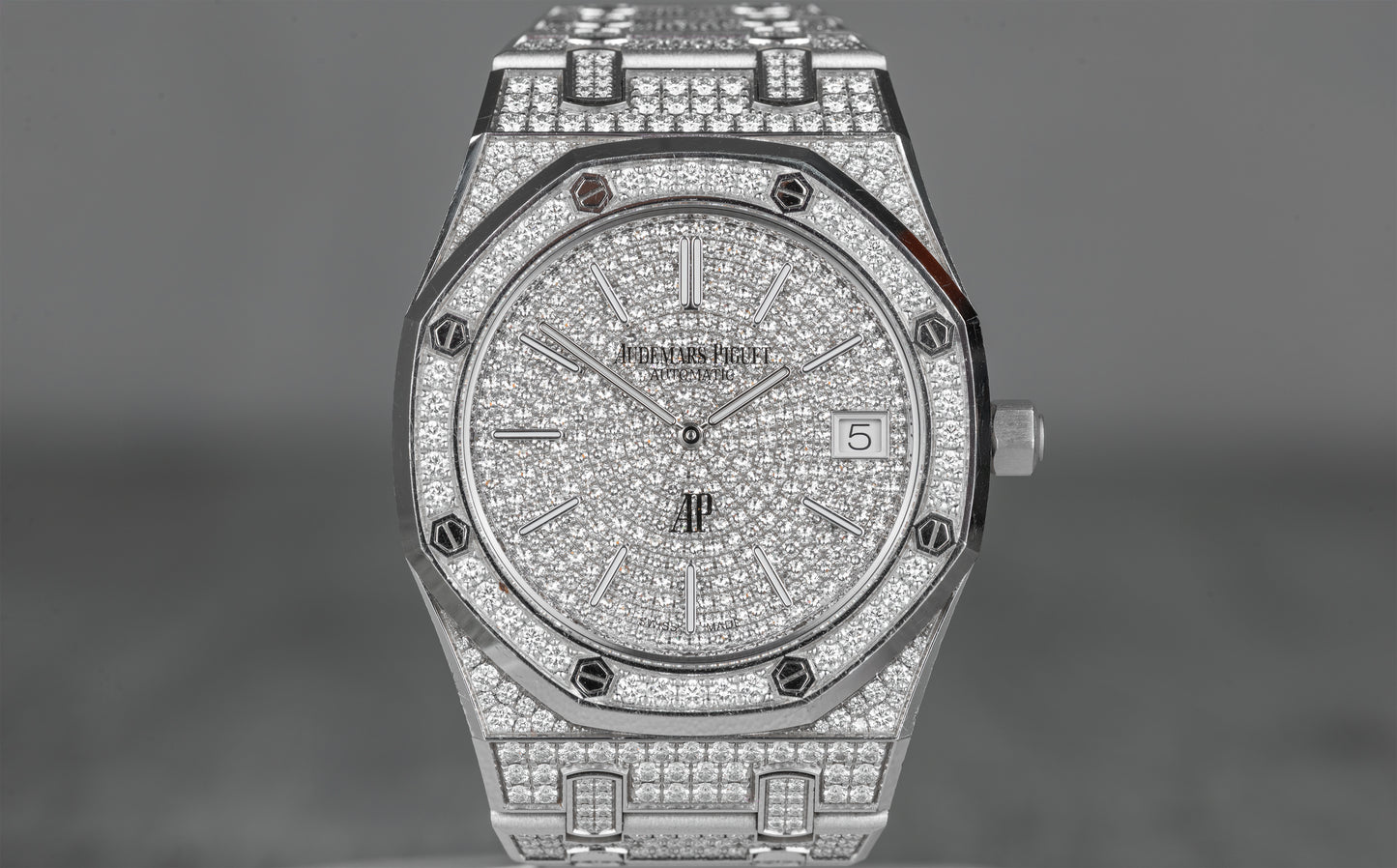 Audemars Piguet Royal Oak Factory Diamonds in White Gold 15202BC