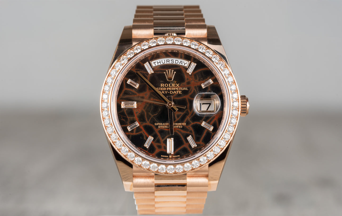 Rolex Rose Gold Presidental Day Date EisenKiesel 228235
