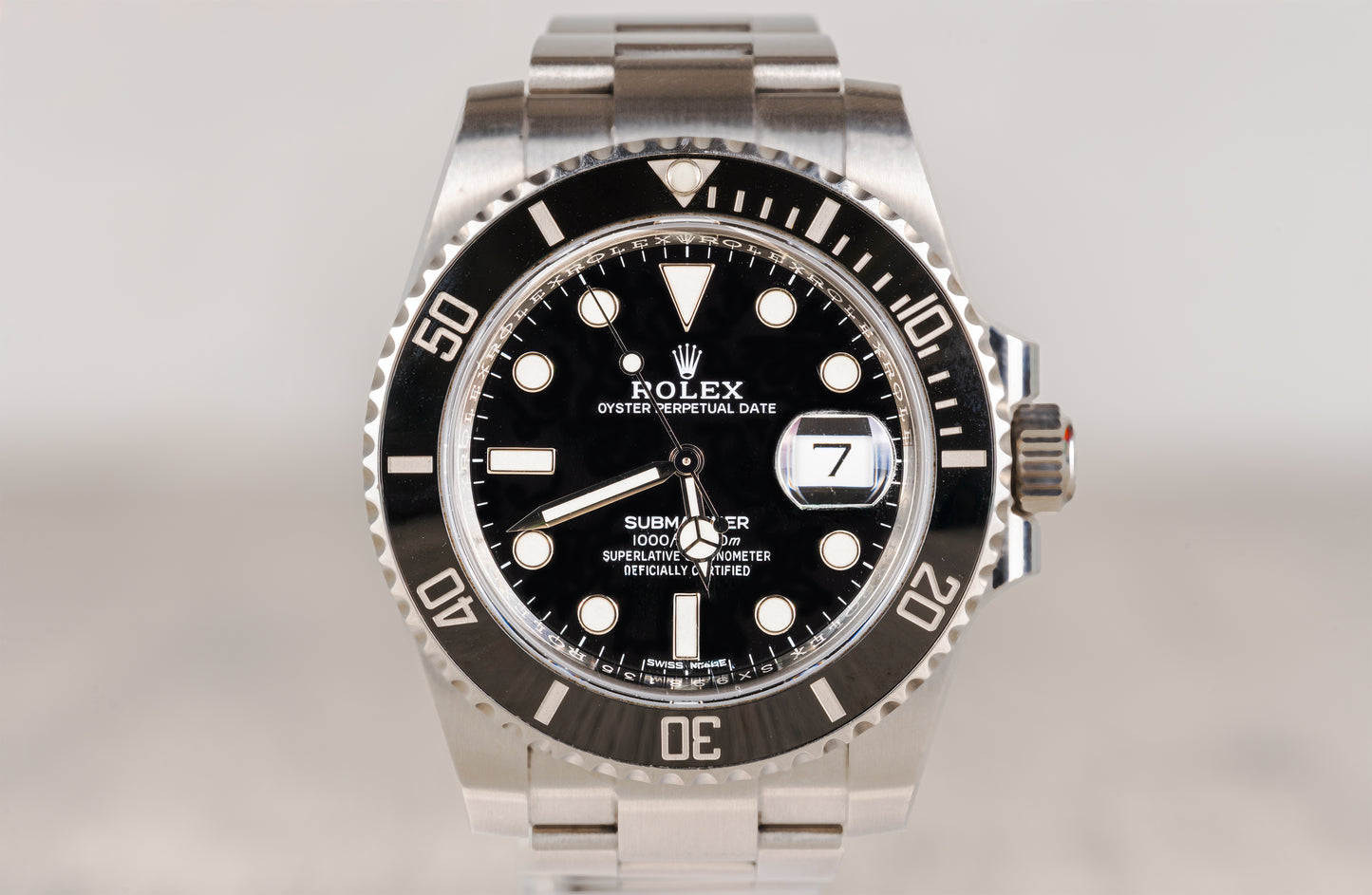 Rolex Submariner Date Black Ceramic Bezel Stainless Steel Black Dial 2018 116610LN