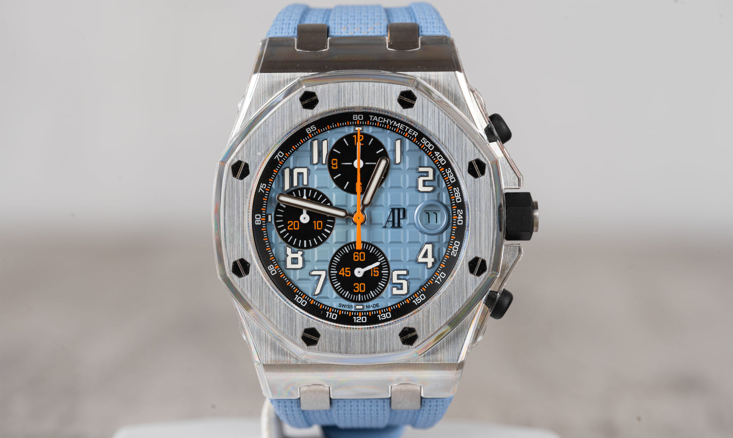 Audemars Piguet Royal Oak Offshore 42mm in Tiffany Blue Chronograph 26238ST