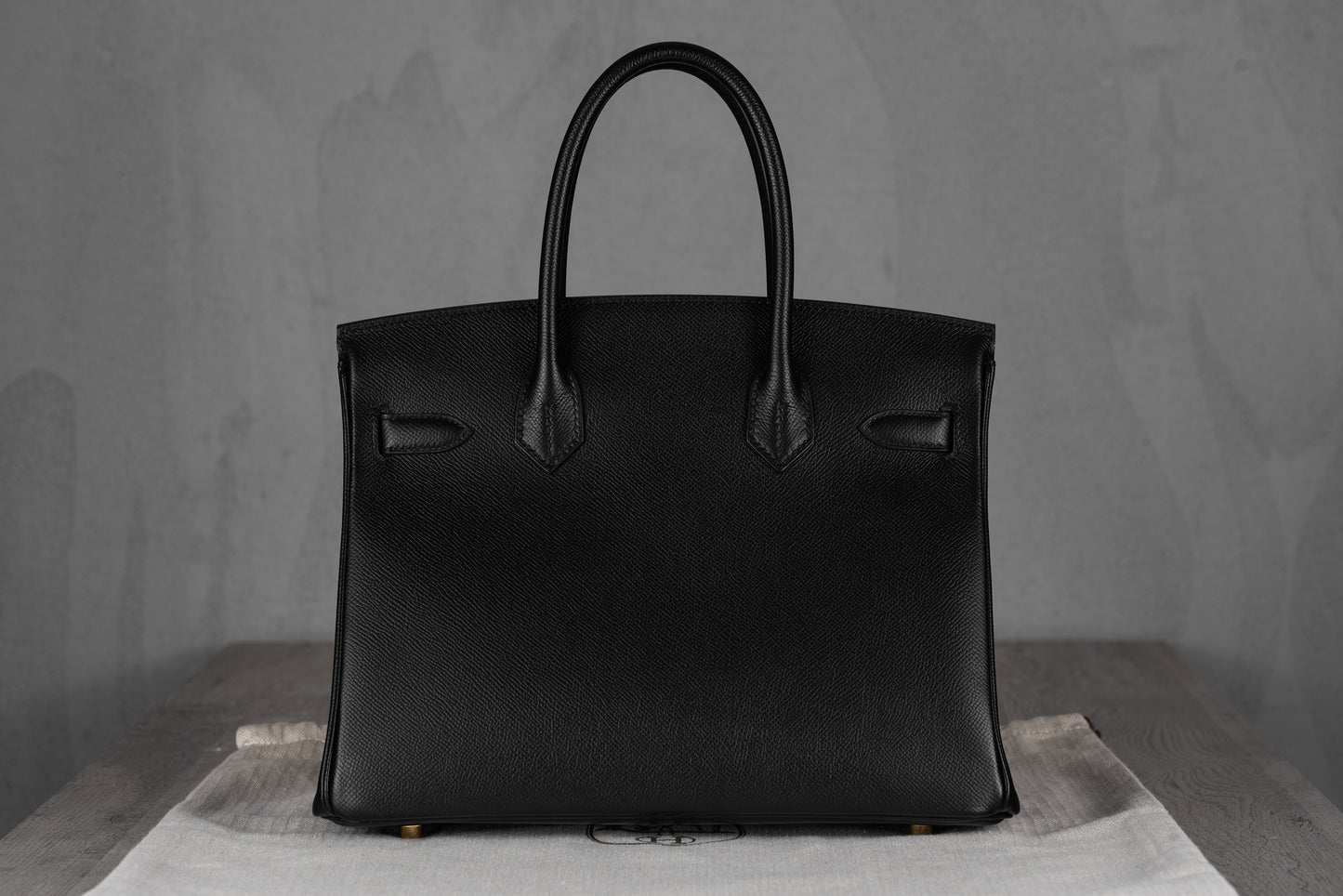 Hermès B30 Birkin 30 Sellier Bag in Noir Epsom Leather with Gold Hardware