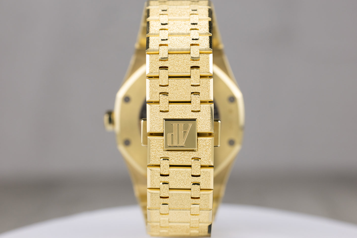 Audemars Piguet 15412BA Royal Oak Frosted Gold Double Balance Wheel Openworked Dial
