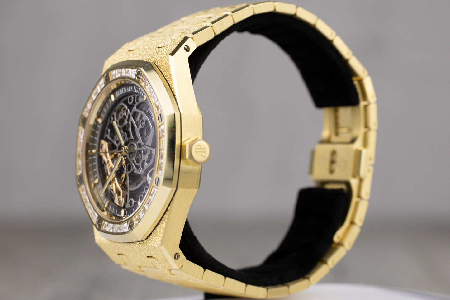 Audemars Piguet 15412BA Royal Oak Frosted Gold Double Balance Wheel Openworked Dial