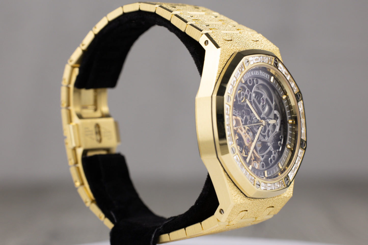Audemars Piguet 15412BA Royal Oak Frosted Gold Double Balance Wheel Openworked Dial