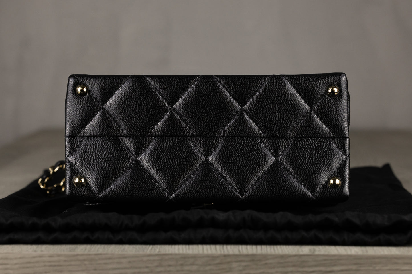 Chanel AS4711 B15583 94305 Mini Coco Flap Bag with Top Handle in Black Quilted Caviar Leather & Silver-Tone Hardware