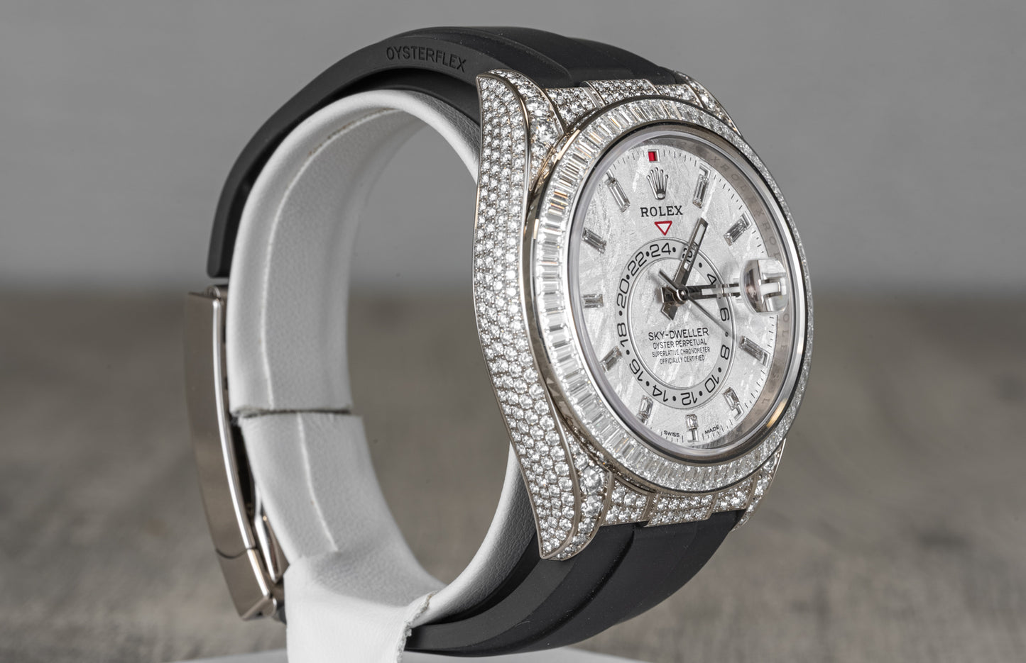 Rolex Sky-Dweller Meteorite Diamonds Baguette Dial Factory Diamonds 336259TBR