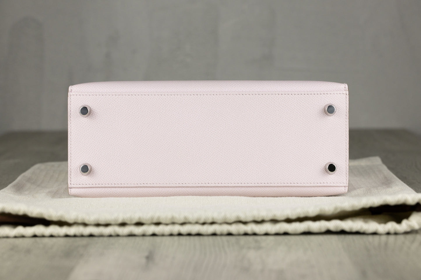 Hermès K25 Kelly II 25 Sellier Bag in Mauve Pale Epsom Leather with Gold Hardware
