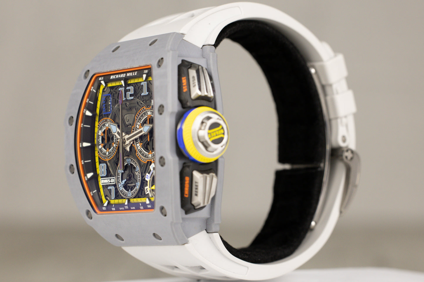 Richard Mille RM65-01 Automatic Split-Seconds Chronograph Carbon TPT Skeleton Dial