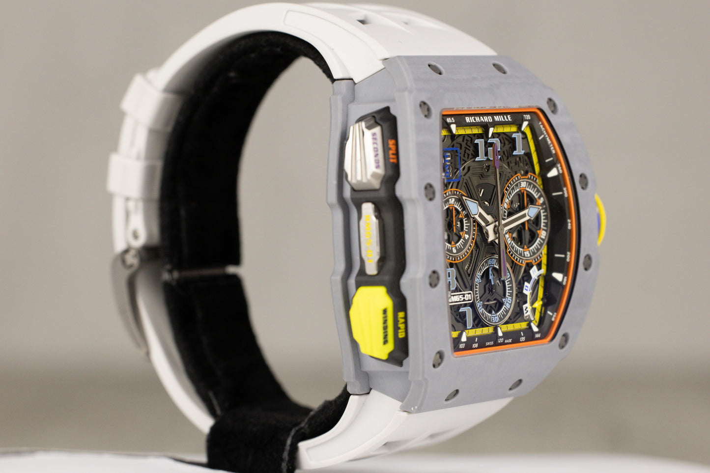 Richard Mille RM65-01 Automatic Split-Seconds Chronograph Carbon TPT Skeleton Dial
