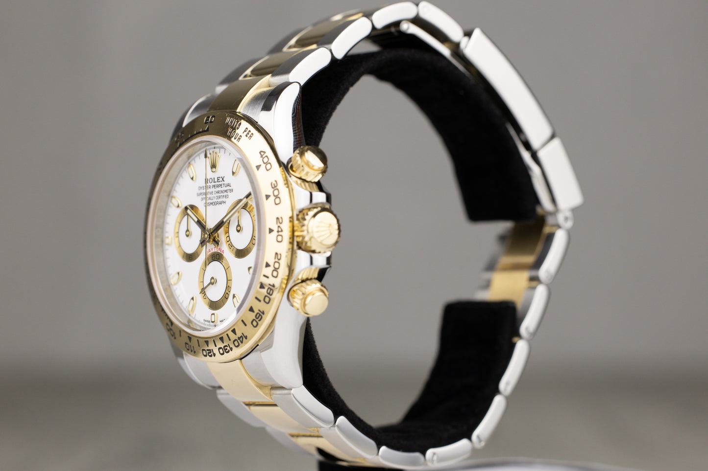 Rolex 116503 Daytona Stainless Steel & Yellow Gold White Dial