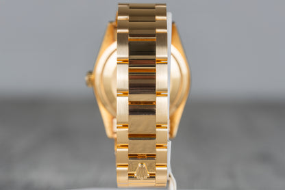 Rolex Day-Date Mother Of Pearl Factory Bezel Baguette Stone Dial 2019 M118348