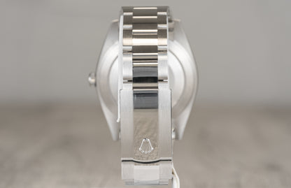 Rolex Datejust 41 White Roman Fluted Bezel w/ Oyster Band 126334