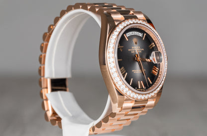 Rolex Day Date Rose Ombre Smoked Dial 2025 228235