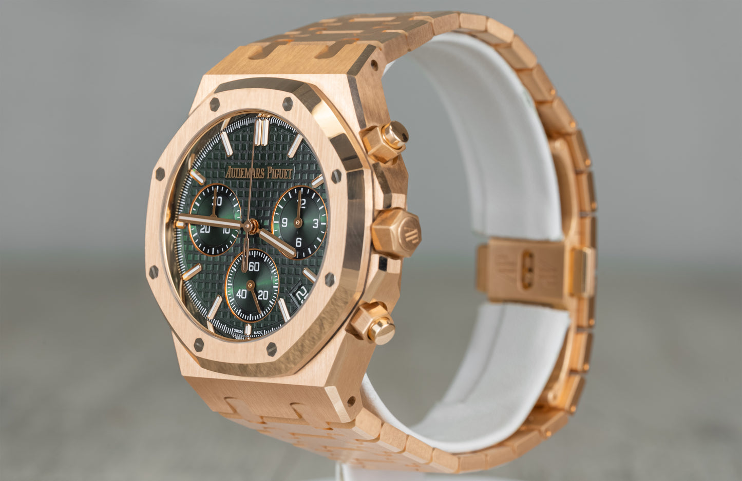Audemars Piguet Royal Oak Rose Gold Chronograph w/ Green Dial 26240OR
