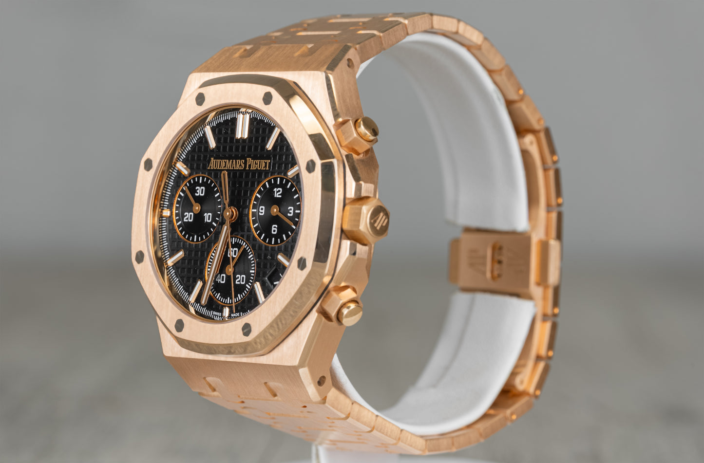 Audemars Piguet Royal Oak Rose Gold Chronograph w/ Black Dial 50th Anniversary 26240OR