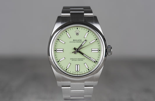 Rolex 41mm OP Pistachio Dial 2025