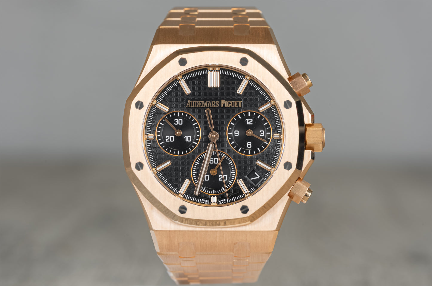 Audemars Piguet Royal Oak Rose Gold Chronograph w/ Black Dial 50th Anniversary 26240OR