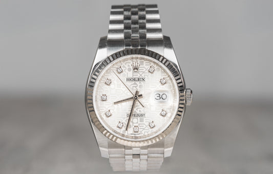 Rolex Datejust Jubilee Motif Dial and Fluted Bezel 2015 116234