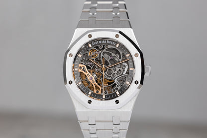 Audemars Piguet 15407ST Royal Oak Stainless Steel Double Balance Wheel Openworked Dial