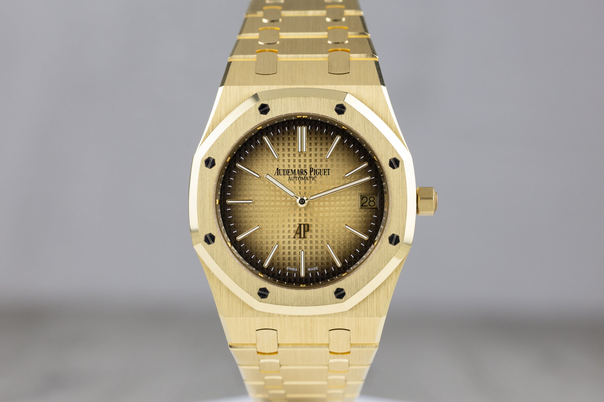 Audemars Piguet 16202BA Royal Oak "Jumbo" Extra Thin Smoked Yellow Gold Dial