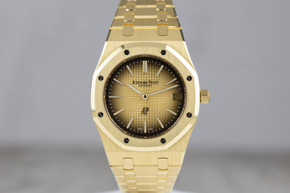 Audemars Piguet 16202BA Royal Oak "Jumbo" Extra Thin Smoked Yellow Gold Dial