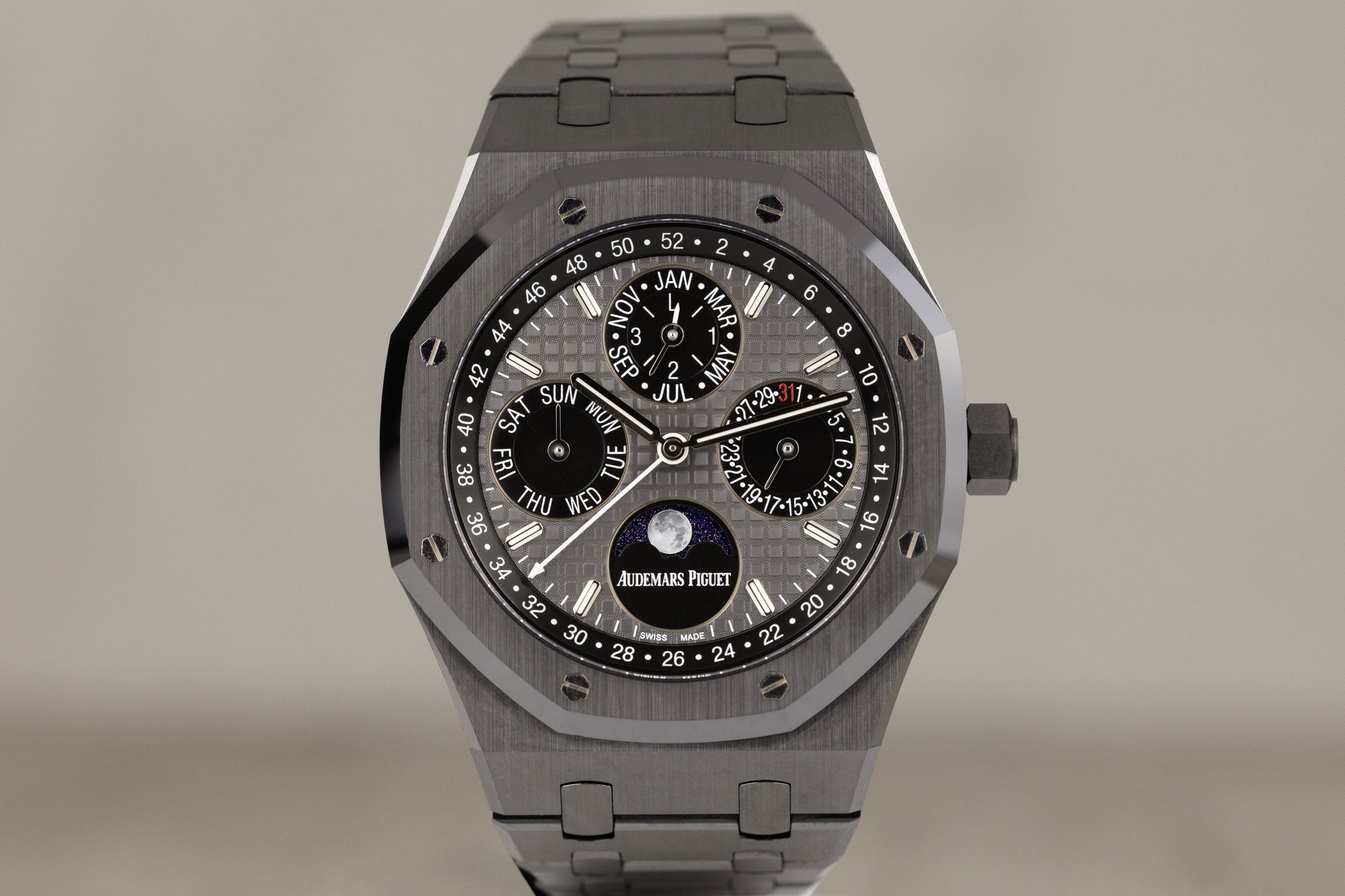 Audemars Piguet 26579CE Royal Oak Perpetual Calendar Moonphase Black Ceramic Black Dial