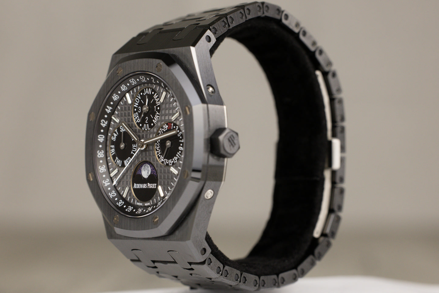 Audemars Piguet 26579CE Royal Oak Perpetual Calendar Moonphase Black Ceramic Black Dial