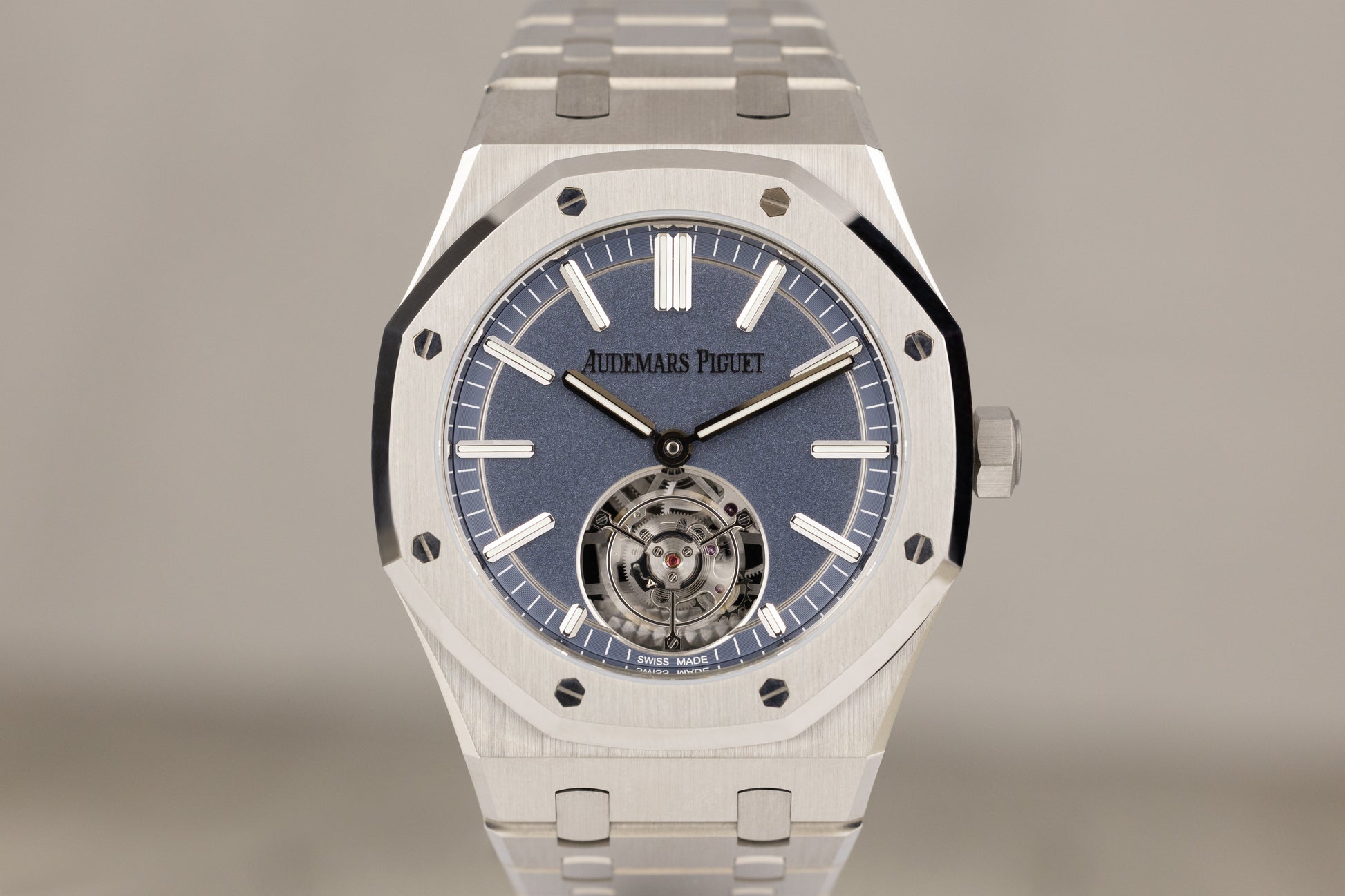 Audemars Piguet 26730TI Royal Oak Selfwinding Flying Tourbillon Titanium Blue Dial