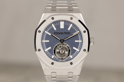 Audemars Piguet 26730TI Royal Oak Selfwinding Flying Tourbillon Titanium Blue Dial