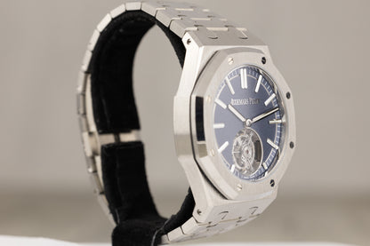 Audemars Piguet 26730TI Royal Oak Selfwinding Flying Tourbillon Titanium Blue Dial