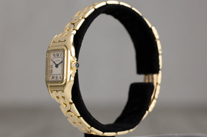 Cartier 10702 Panthere de Cartier Small Yellow Gold White Roman Numeral Dial