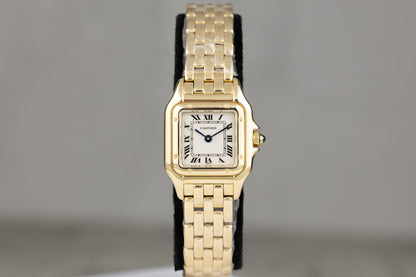 Cartier 10702 Panthere De Cartier Small Yellow Gold White Roman Numeral Dial