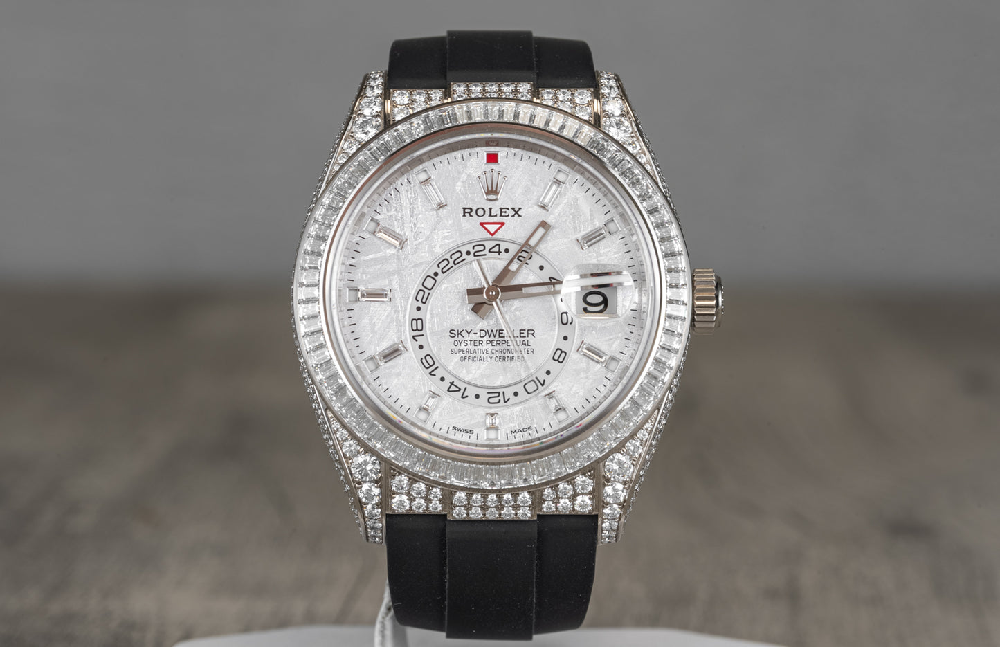 Rolex Sky-Dweller Meteorite Diamonds Baguette Dial Factory Diamonds 336259TBR