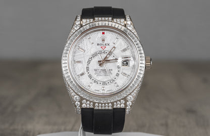 Rolex Sky-Dweller Meteorite Diamonds Baguette Dial Factory Diamonds 336259TBR