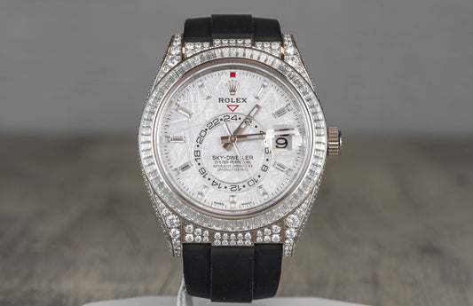 Rolex Sky-Dweller Meteorite Diamonds Baguette Dial Factory Diamonds 336259TBR
