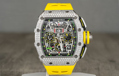 Richard Mille RM 11-03 Flyback Chronograph White Gold Diamond Bezel