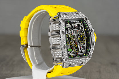 Richard Mille RM 11-03 Flyback Chronograph White Gold Diamond Bezel