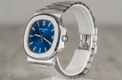 Patek Philippe Nautilus 40th Anniversary Platinum Automatic Blue Dial