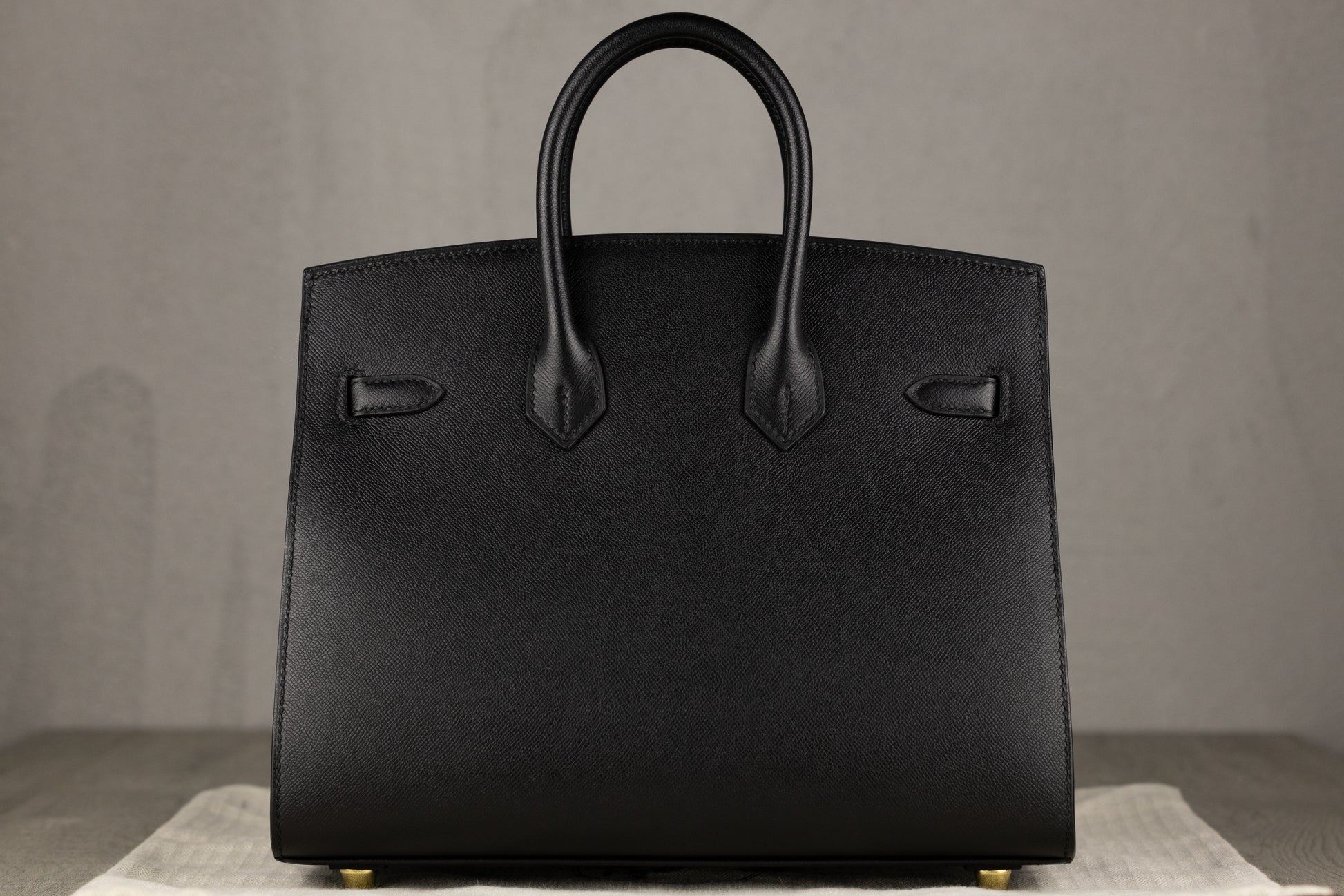 Hermès B25 Birkin 25 Sellier Bag in Noir Epsom Leather with Gold Hardware